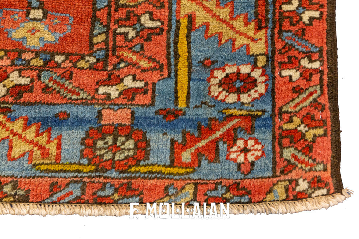 Antique Heriz Rug Rust/Red Color n°:689011